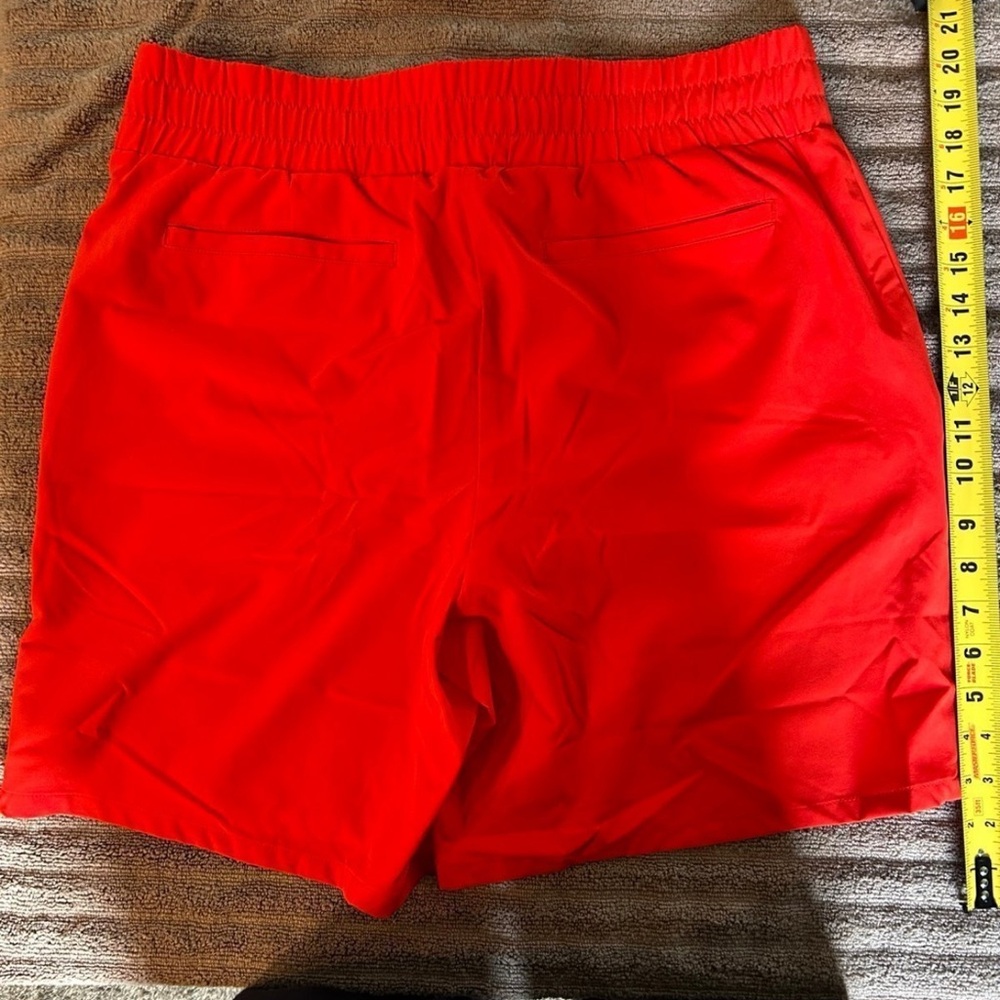 Chico's Women’s Red Athletic Shorts Lightweight Elastic Waist - Picture 3 of 3